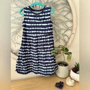 OLD NAVY Girl’s Dress. Size 5T. Navy, striped